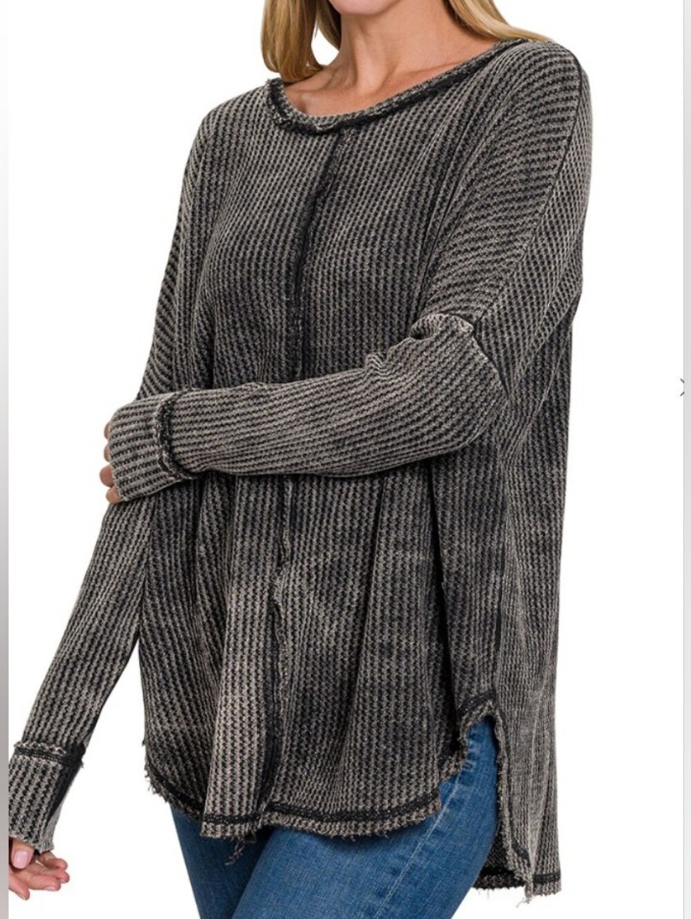 Zenana Baby Waffle Knit Top